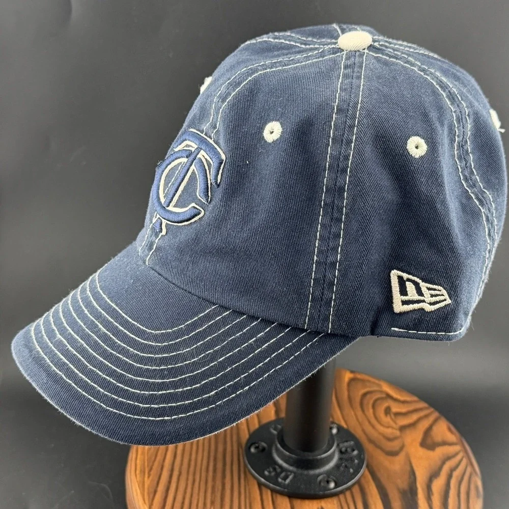 New Era Minnesota Twins MLB Youth Baseball Cap-Navy Blue, White Stitch TC Logo